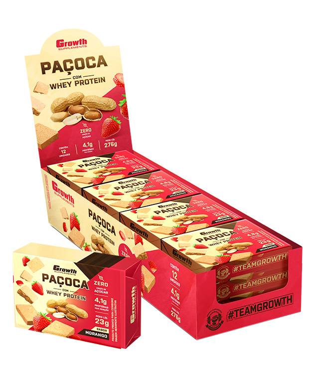Paçoca Growth Display Com 12Un 276g